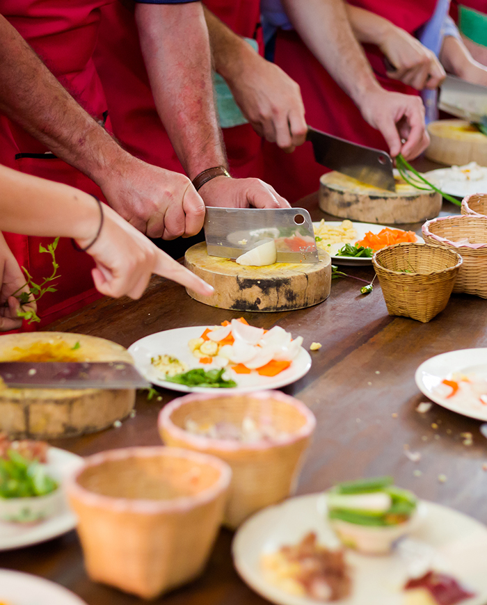 Food being prepared