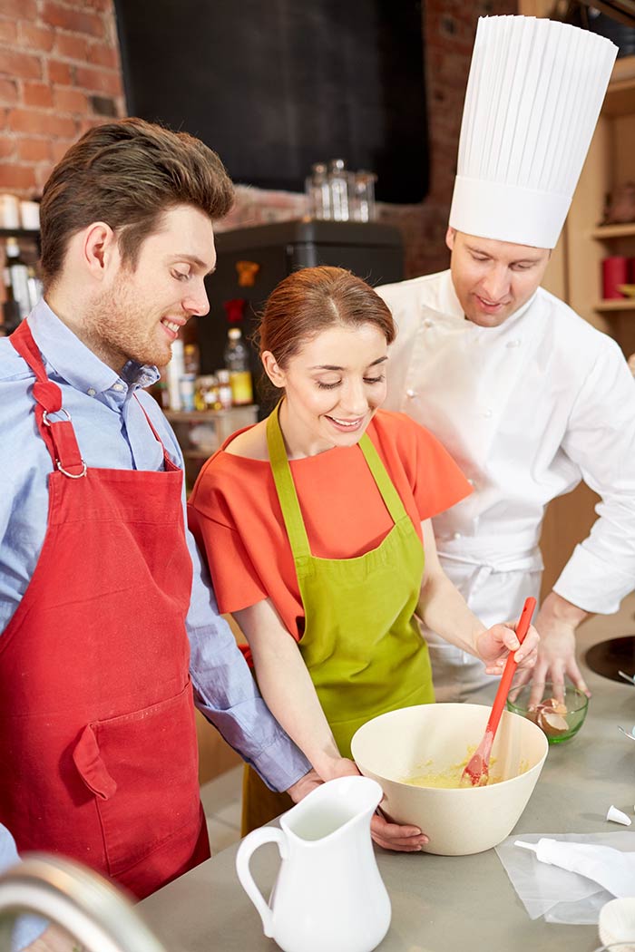 Cookery classes for team building